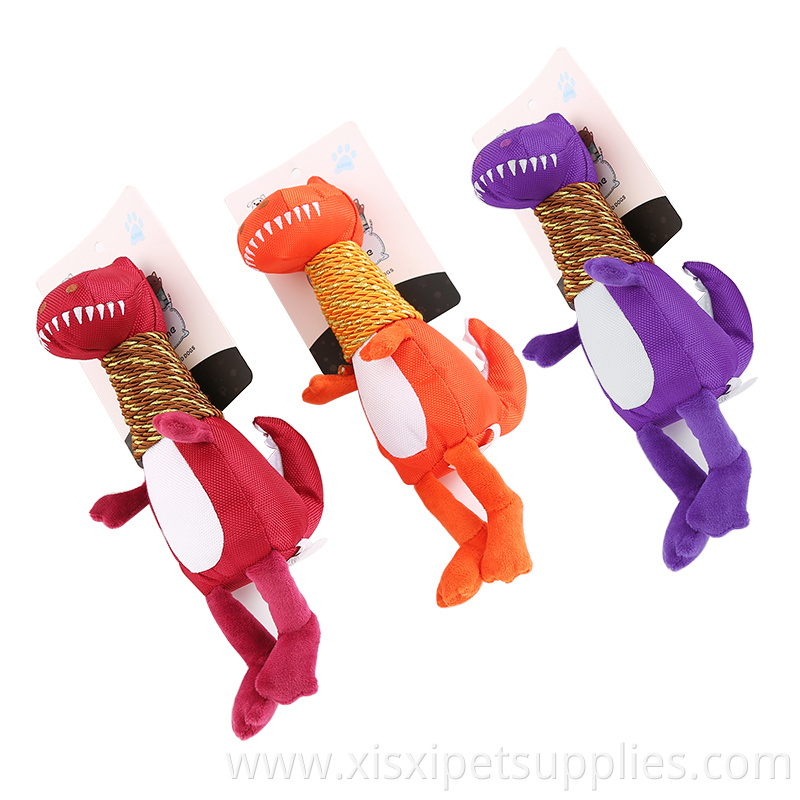 Fun Dog Pet Products Dog Animal Squeaky Toys oxford cloth Dinosaur Toys